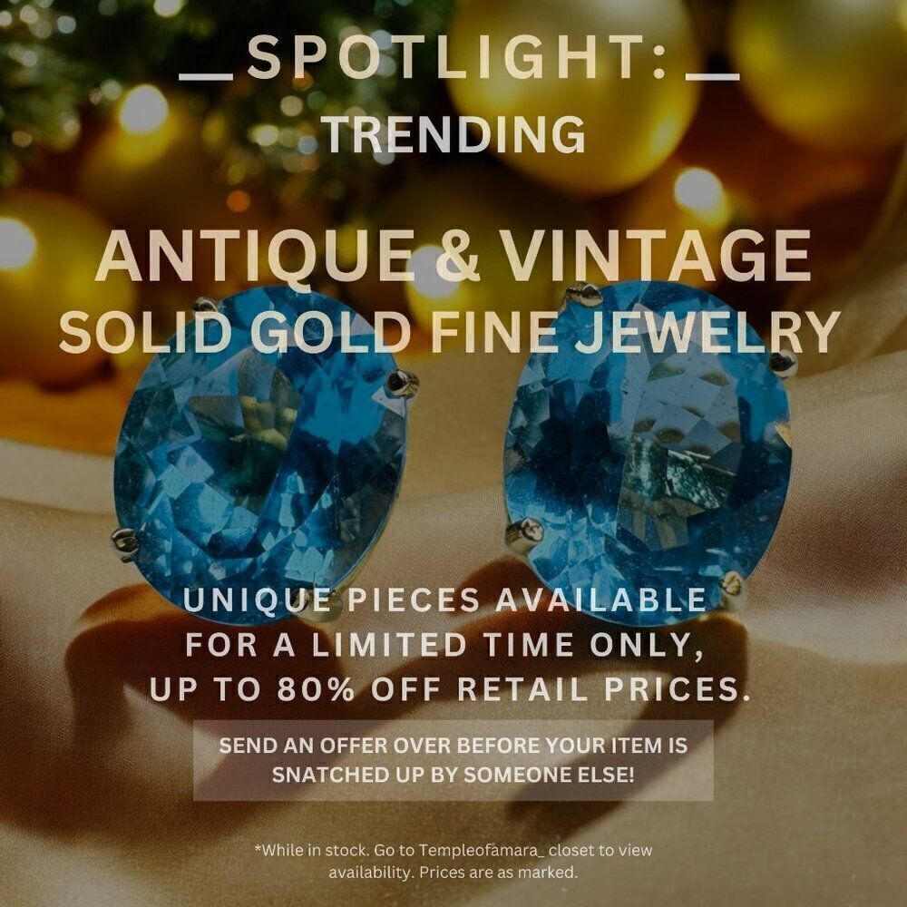 Vintage Estate & Antique Fine Jewelry Sale! Solid Gold 10k 14k 18k Fast Shipping